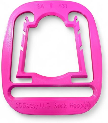 Embroidery Sock Hoop™ Aid Insert for 4X4 100X100mm SA438 Brother and Baby Lock EF74 Hoop (Adult-Size) Pink in Saudi Arabia