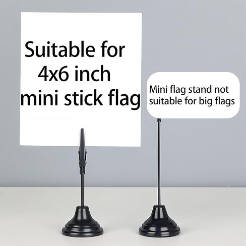 20PCS 2" x 1.5" Mini Table Flag Stand Holder Black Plastic Desktop Flag Base for Office Conference Country Company Sports Team in Saudi Arabia