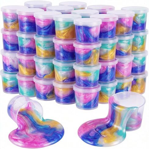 40 Pack Galaxy Slime Kit with,Slime Party Favors for Kids, Non Sticky,Wet,Soft Sludge Toy Mini Slime Bulk for Boys Girl in Saudi Arabia