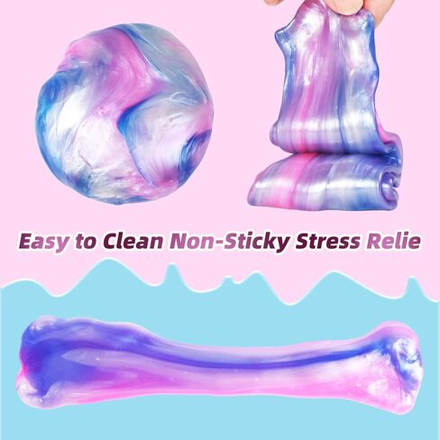 40 Pack Galaxy Slime Kit with,Slime Party Favors for Kids, Non Sticky,Wet,Soft Sludge Toy Mini Slime Bulk for Boys Girl in Saudi Arabia