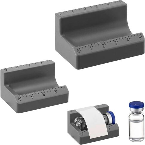 2 Pcs (Grey,3ml and 5ml) Vial Label Applicator Bottle Labeling Application Tool for Small Jars Essential Oils Containers Bottles in Kuwait