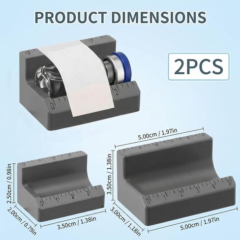 2 Pcs (Grey,3ml and 5ml) Vial Label Applicator Bottle Labeling Application Tool for Small Jars Essential Oils Containers Bottles in Kuwait