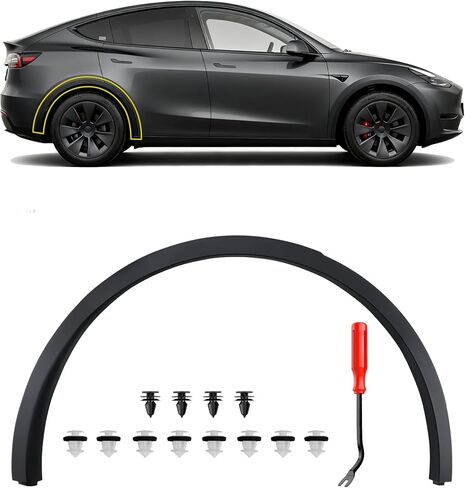 حافة الحاجز الأمامي لجانب الركاب لـ Tesla New Model Y (Juniper) 2025 2026 (النموذج الجديد Y تسليم مارس 2025، الأداء الجديد للنموذج Y التسليم في ديسمبر 2025) مشاعل الحاجز الأمامي الأيمن 1937599-00-C in Kuwait