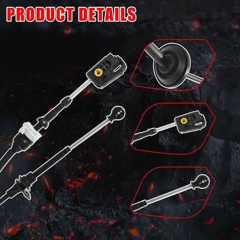 Automatic Transmission Gearshift Control Cable, Gear Shifter Cable Replacement Fit for Ford F-150 2005 2006 2007 2008，Replace # 5L3Z-7E395-BA；5L3Z7E395BA in Saudi Arabia