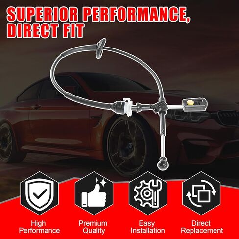 Automatic Transmission Gearshift Control Cable, Gear Shifter Cable Replacement Fit for Ford F-150 2005 2006 2007 2008，Replace # 5L3Z-7E395-BA；5L3Z7E395BA in Saudi Arabia