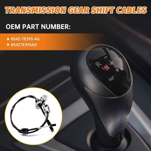 كابل تحويل ناقل الحركة الأوتوماتيكي 8S4Z-7E395-AG لسيارة Ford Focus 2008-2011 2.0L، مناسب لشاحنات Transit Connect 2010-2013، استبدال كابل رافعة ناقل الحركة للتحكم في التروس 8S4Z7E395AG in Kuwait