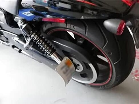 JBSporty ♤ متوافق مع Harley Davidson V-Rod ♤ حامل لوحة ترخيص نصف القمر ♧ حامل صدمات 1/2 بوصة ♧ V Rod VROD Night Rod in Kuwait