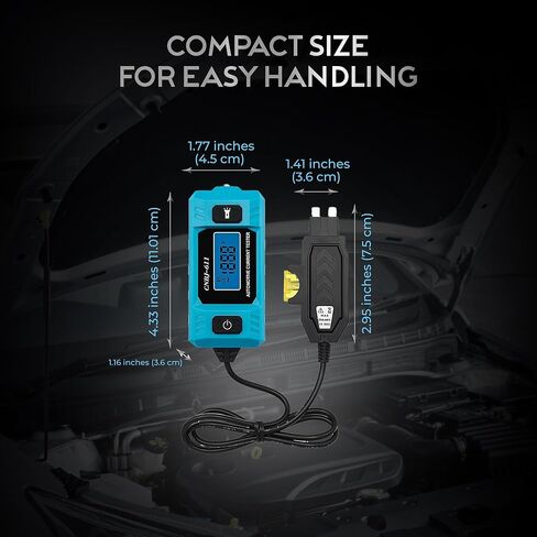 Automotive Car Circuit Fault Probe Tester - Portable Auto Current Tester for Parasitic Battery Drain Fuse Draw - 20A 48V 0.01A to 19.99A High-Precision Checker with LED Display Front Lighting in Saudi Arabia