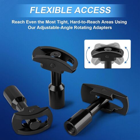 Rear Axle Bearing Puller Tool Kit & Slide Hammer Set, Heavy-Duty Axle Seal & Bearing Remover with Slide Hammer Yoke, 3 Adapters (1-1/4" to 2-7/8" IDs), Premium Automotive Repair Tool in Saudi Arabia