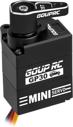 GP30 Mini RC Servo for SCX30 Axial 1/30 RC Crawler Upgrades with 28T Aluminum Servo Horn in Kuwait