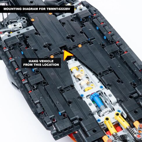 Vertical Wall Mount Compatible with Lego Technic McLaren MCL39 F1 Car-42228 | Wall Mount ONLY (Car NOT Included) in Saudi Arabia