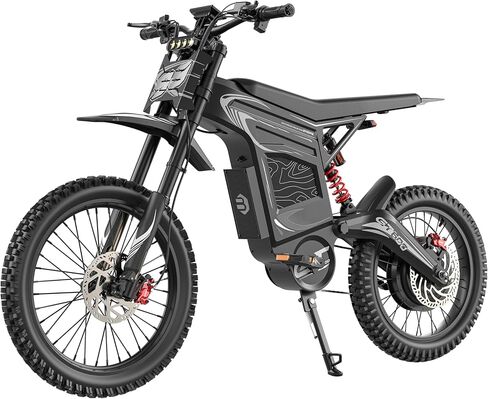 GT600 Electric Dirt Bike for Adults, 7500W Peak 50MPH Electric Motorcycle, 72V 30AH Battery, 100 Miles Long Range, 19"/17" Off-Road Tires, NFC Start, Dual Suspension & Hydraulic Brakes in Saudi Arabia