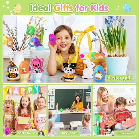 Yerloa 12 Pack Micro Mini Building Block Sets, Party Favors Building Set for Kids 6-12, Cute Animal Building Blocks with DIY Stickers, Birthday Gifts for Adult Teens,Students Classroom Exchange in Saudi Arabia