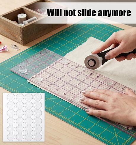 3 Pcs True Grips for Quilting Rulers, Reusable Grip Strips for Quilting Rulers for Sewing Quilt Templates (Clear) in Saudi Arabia