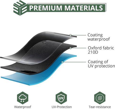 EYPINS Motorcycle Cover Waterproof All-Season – Fits Up to 96.5", 210D Fabric, Anti-Theft Lock-Holes & Reflective Stripes, Rain, Sun, Snow, Dust Protection in Saudi Arabia