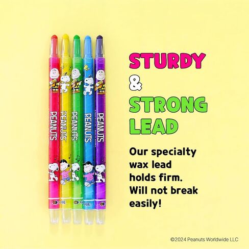 Colors-in-Motion 'Peanuts' Crayons 12 Count Color Set in Saudi Arabia
