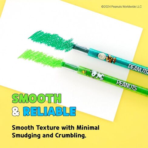 Colors-in-Motion 'Peanuts' Crayons 12 Count Color Set in Saudi Arabia