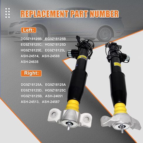 ASH24635 Magnetic Rear Shock Absorber Assemblies Compatible with 2013-2020 Lincoln MKZ (2.0L 3.0L 3.7L), Replacement for ASH24651 EG9Z18125L EG9Z18125D in Saudi Arabia