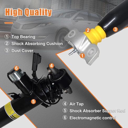 ASH24635 Magnetic Rear Shock Absorber Assemblies Compatible with 2013-2020 Lincoln MKZ (2.0L 3.0L 3.7L), Replacement for ASH24651 EG9Z18125L EG9Z18125D in Saudi Arabia
