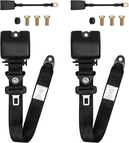 2 Pack 3Pt Pads Adjustable Retractable Straps Cover Universal Replacement Set for Go Kart, Golf Cart,Minivan Van,SUV,UTV, VR,Pickup,Truck for Modification Belt Protective Covers Kit in Saudi Arabia
