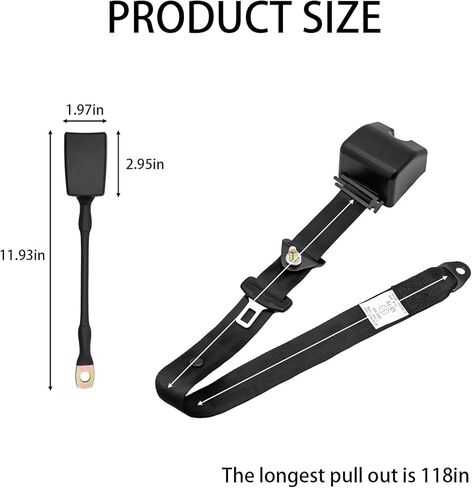 2 Pack 3Pt Pads Adjustable Retractable Straps Cover Universal Replacement Set for Go Kart, Golf Cart,Minivan Van,SUV,UTV, VR,Pickup,Truck for Modification Belt Protective Covers Kit in Saudi Arabia
