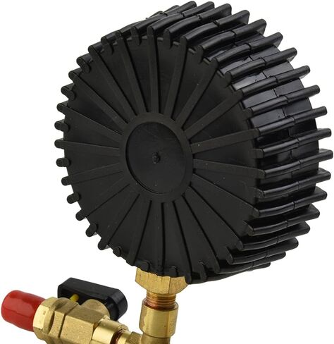 Nitrogen Pressure Tester Gauge for HVAC Systems, Brass 80mm for DIAL with 1/4 SAE Connector, Leak Test Tool for R134a R22 R410A Refrigeration in Saudi Arabia