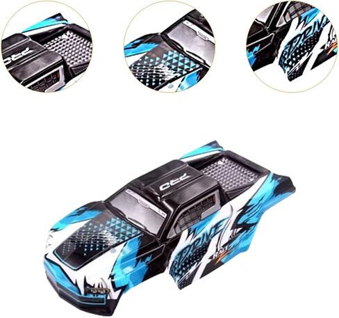 1/16 RC Car Shell Body RC Trucks Body Shell Modification Sturdy Accessories Spare Parts for 16101 16102 Hobby Car Truck, Red in Saudi Arabia