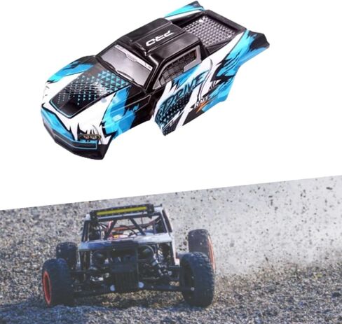 1/16 RC Car Shell Body RC Trucks Body Shell Modification Sturdy Accessories Spare Parts for 16101 16102 Hobby Car Truck, Red in Saudi Arabia