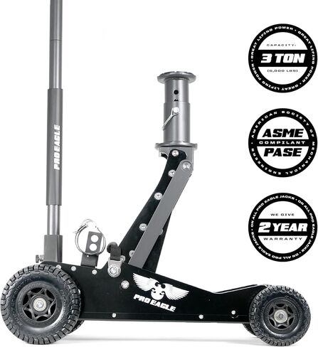 Pro Eagle Kratos 3 Ton Heavy Duty Hydraulic Floor Jack - Off-Road & High Lift Jack for Lifted Trucks, SUVs, and Off-Road in Saudi Arabia
