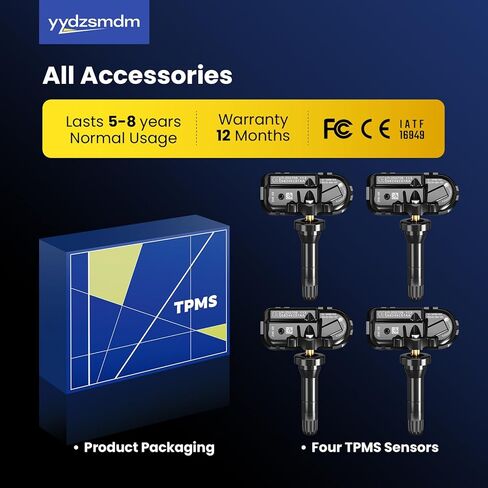 433Mhz Pre-Programmed TPMS,Compatible with RAM 1500 2013-2017 | RAM 2500 2014-2024 | RAM 3500 2014-2024 /Tire Pressure Monitoring Sensor OE#68249197AA(Set of 4) in Kuwait