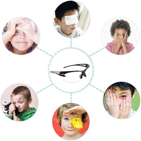 Children’s Safety Glasses－12 Pack of Kids Outdoor Game Protective Goggles Safety Goggles Eyewear for Nerf N-Strike Elite Gun Toy Gun Game Eye Protection & Laboratory Work Safety Glasses in Saudi Arabia