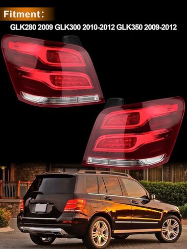 مصابيح LED مطورة متوافقة مع مرسيدس بنز GLK300 GLK350 GLK280 2009 2010 2011 2012، الضوء الخلفي لإشارة الانعطاف للفرامل اليسرى، استبدال المصباح الخلفي لجانب السائق X204 in Saudi Arabia