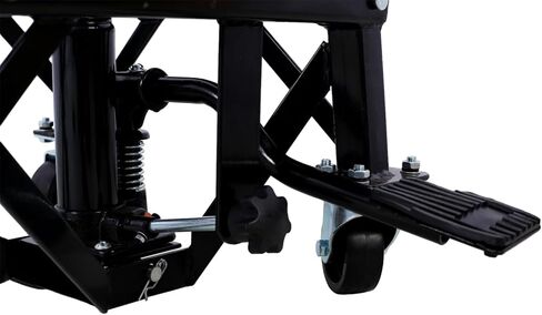 Geelife 300 Lbs Hydraulic Motorcycle Scissor Jack Lift Foot Step Wheels for Small Dirt Bikes,Black - Steel Black - Elevate with Confidence - Outdoor Lawn, Porch - in Saudi Arabia