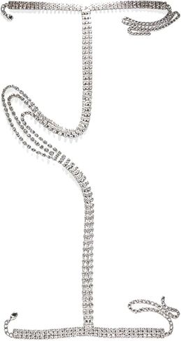 Rhinestone Multi-layered Tassel Hand Chain Bracelet Crystal Upper Arm Chain Bracelet Bangle Jewelry Bridal Wedding Hand Bracelet for Women in Saudi Arabia