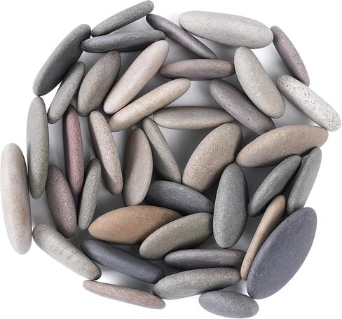 ROCART 12 PCS Large 3.35-4.15" Smooth Natural River Rocks for Painting, Flat Painting Rocks & Craft Stones for Arts, DIY Projects & Creative Studios in Saudi Arabia