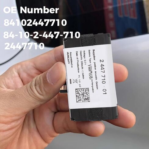 Auto Emergency Battery 84102447710 Replacement for F20 F21 F22 F30 F31 F44 F45 F46 G20 G21 G30, for F56 X2 X3 X4 M F98 Portable 330Mah 8.0V TCB Car Emergency Battery 84-10-2-447-710 in Saudi Arabia