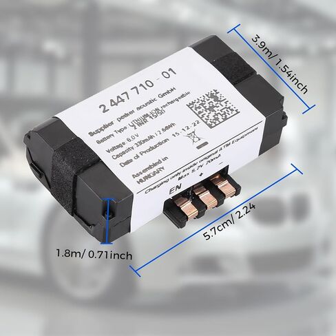 Auto Emergency Battery 84102447710 Replacement for F20 F21 F22 F30 F31 F44 F45 F46 G20 G21 G30, for F56 X2 X3 X4 M F98 Portable 330Mah 8.0V TCB Car Emergency Battery 84-10-2-447-710 in Saudi Arabia