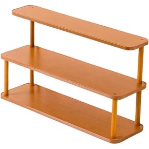 Bookcase Small Open Three-Layer Storage Rack Office Density Board Desktop Bookshelf Modern in Saudi Arabia