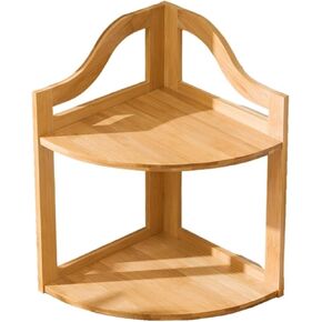 Bookcase Desk Simple Small Bookshelf Home Two Layers Corner Storage Rack Modern in Saudi Arabia