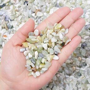 Succulent and Cactus Bonsai DIY Rocks, Jade Bean Pebbles, Natural Decorative Polished Stones Vase Fillers Gravel for Plants，Terrarium, Fairy Gardening, Indoor Outdoor Decor Ornamental Stones. in Saudi Arabia