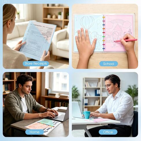 5pack Discbound Dividers, Plastic Index Dividers with Pockets for 9 Disc Planner, Classic Size 7x9.25, Discbound Accessories, Office & Planner Organizer (5 Colors, 7" x 9.25") in Saudi Arabia