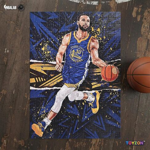 NBA Court Legends 300pc Stephen Curry Jigsaw Puzzle for Kids & Adults, Premium Basketball Puzzle Game, Family Activity, Collector Gift for NBA Fans, Game Room or Home Display in Saudi Arabia