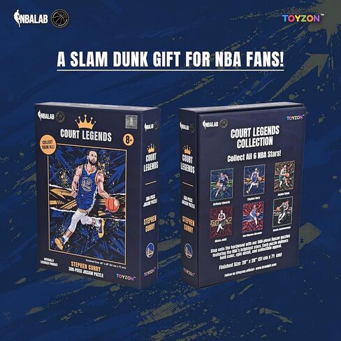 NBA Court Legends 300pc Stephen Curry Jigsaw Puzzle for Kids & Adults, Premium Basketball Puzzle Game, Family Activity, Collector Gift for NBA Fans, Game Room or Home Display in Saudi Arabia