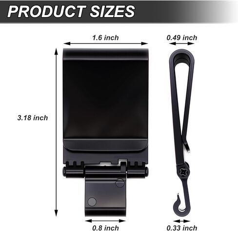 Belt Clip for Zebra ZQ510 ZQ511 ZQ520 ZQ521 Thermal Label Printer,Back Cover Holder Replacement,Portable,Non-Slip and Drop-Proof,P/N:P1063406-040 in Saudi Arabia