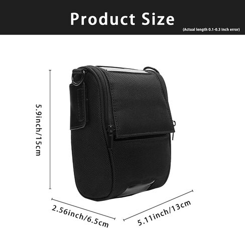 حقيبة حمل لطابعة الباركود الحرارية Zebra ZQ510 ZQ511 مع حزام الكتف - حقيبة الطابعة حقائب كروس - مقاومة للصدمات، مقاومة للماء، مادة جلدية، أنماط شعبية in Kuwait