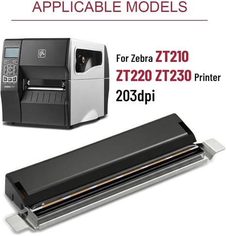 P1037974-010 ZT210 4 "رأس الطباعة الحراري لطابعات Zebra ZT210 ZT220 ZT230 203DPI رأس طباعة ملصقات الباركود | ضمان 180 يومًا in Kuwait