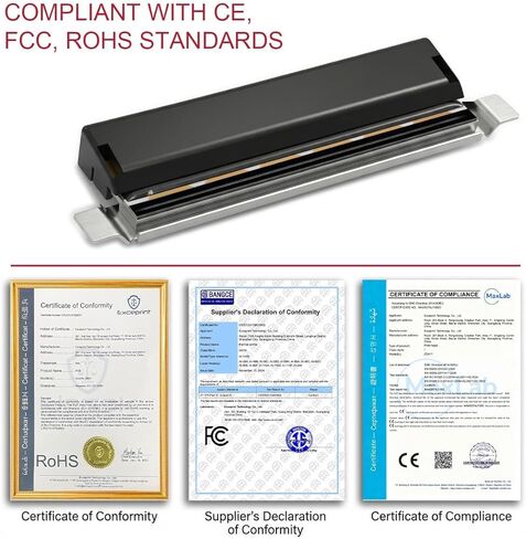 P1037974-010 ZT210 4 "رأس الطباعة الحراري لطابعات Zebra ZT210 ZT220 ZT230 203DPI رأس طباعة ملصقات الباركود | ضمان 180 يومًا in Kuwait
