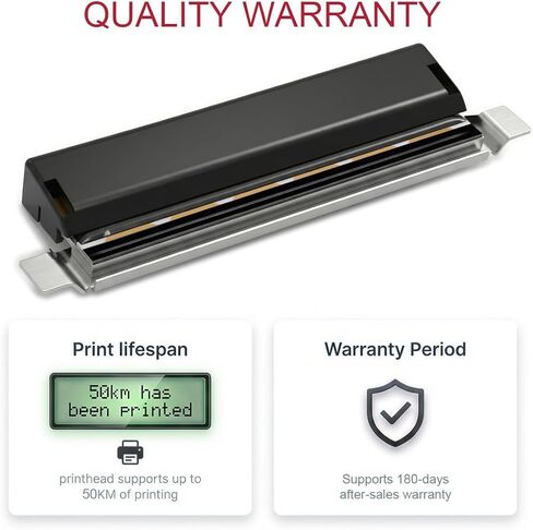 P1037974-010 ZT210 4 "رأس الطباعة الحراري لطابعات Zebra ZT210 ZT220 ZT230 203DPI رأس طباعة ملصقات الباركود | ضمان 180 يومًا in Kuwait