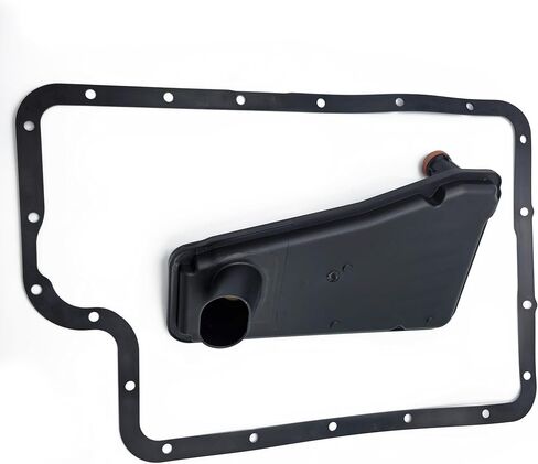 Automatic Transmission Filter Oil Pan Gasket Kit E40D 4R100 4WD Compatible with Ford 1989-2005 Expedition Bronco Excursion F-350 F-450 F250 F350 F450 Super Duty Navigator Replaces F6TZ-7A098-BB in Saudi Arabia
