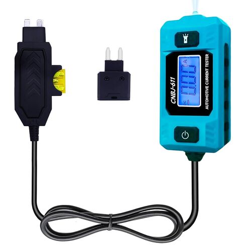 Automotive Circuit Fault Tester Car Fuse Tester 20A 48V High-Precision Automotive Current Tester Portable Car Fuse Checker with LCD Display, Front Lighting(Not Include Battery) in Saudi Arabia